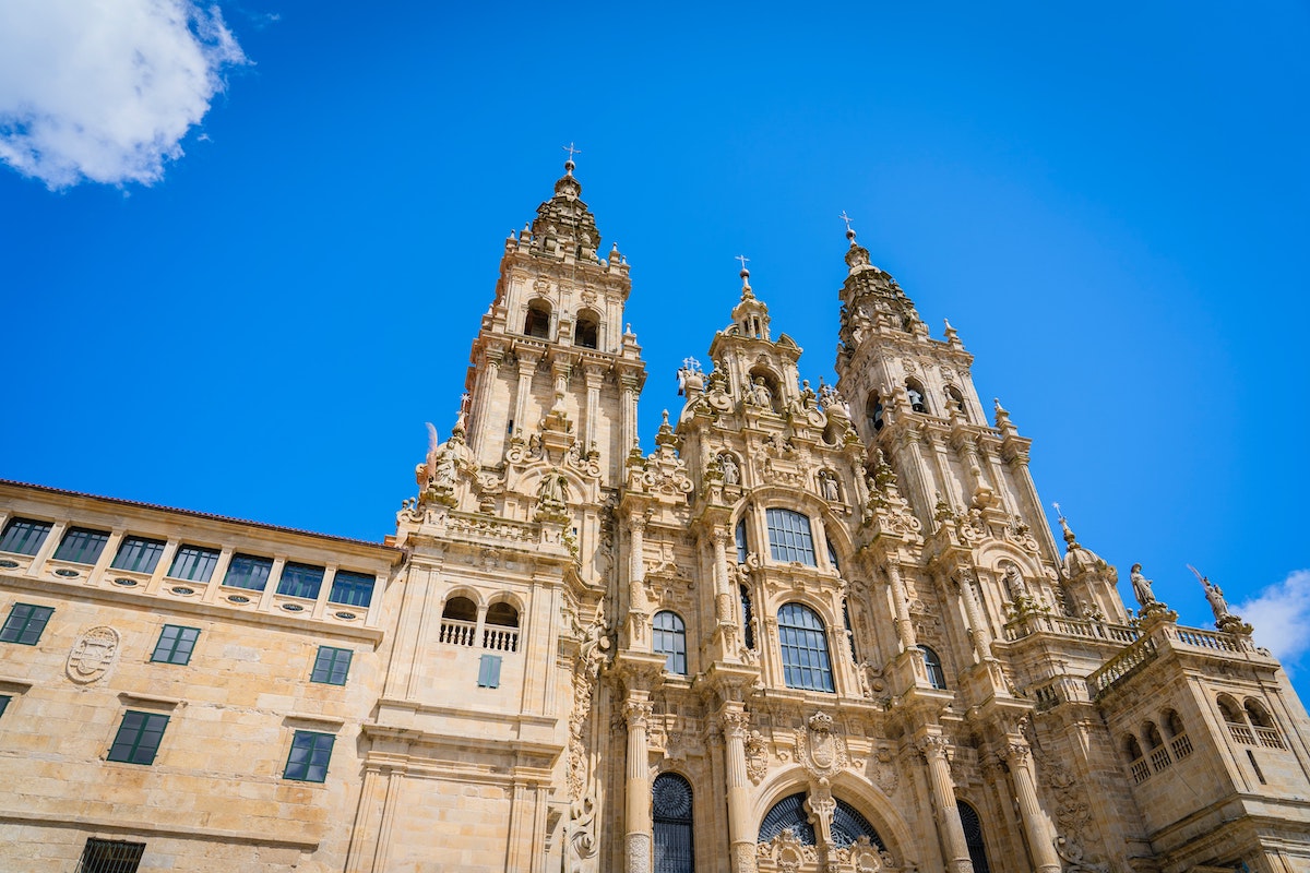 Cathedral in Santiago de Compostela - hiking El Camino - Frayed Passport