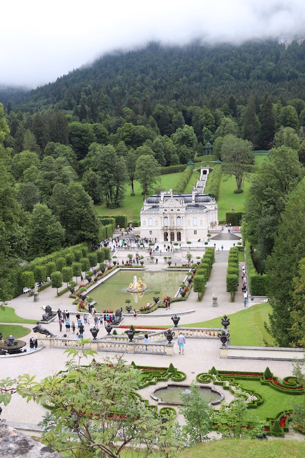 The grounds at Schloss Linderhof Castle - German Castles: A Family Vacation to Add to Your Bucket List! - Frayed Passport