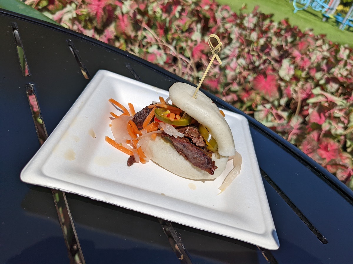 Bao bun at the EPCOT Food and Wine Festival - Frayed Passport