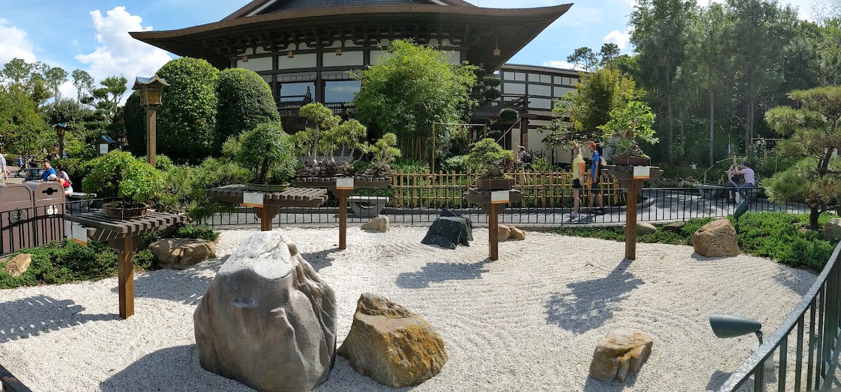 EPCOT International Flower & Garden Festival 2023: Flowers, Butterflies & Food! - Zen Garden at the Japan pavilion