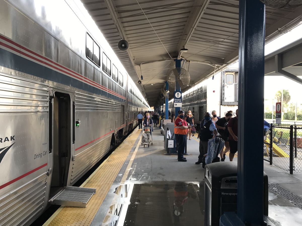 Amtrak auto train depot in Stanford - Frayed Passport