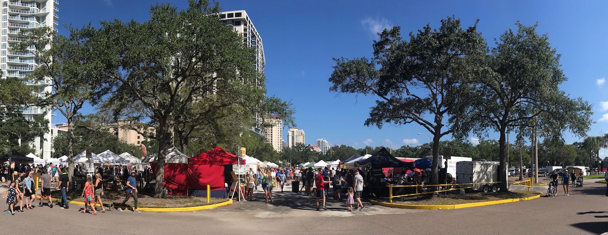 Saturday morning market in downtown St. Petersburg FL - Frayed Passport
