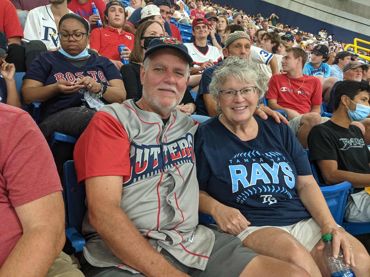 Watching the Tampa Bay Rays play the Boston Red Sox in St. Petersburg FL - Frayed Passport