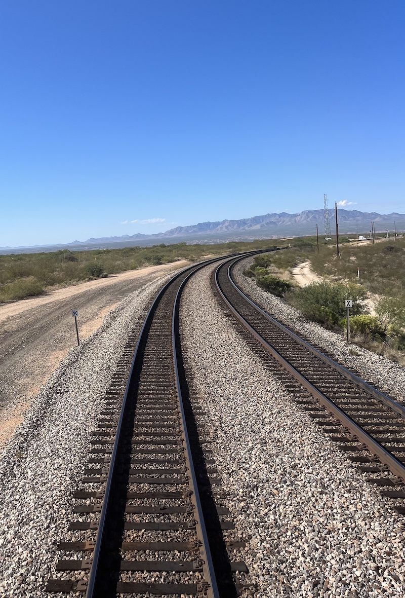 Desert Fox: Riding Amtrak's Sunset Limited - rear view - Frayed Passport