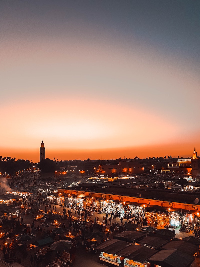 Marrakech - 15 Beautiful Sunsets from Famous Travel Spots - Frayed Passport