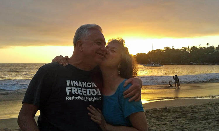 Billy and Akaisha enjoying Chacala Beach, Nayarit, Mexico