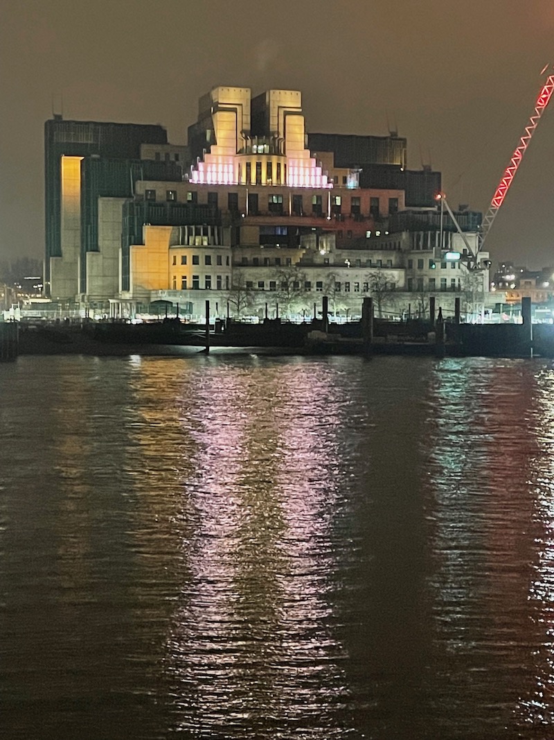 Spending A Winter Month in London: Getting Around by Planes, Trains & Buses - MI6 Headquarters - Frayed Passport