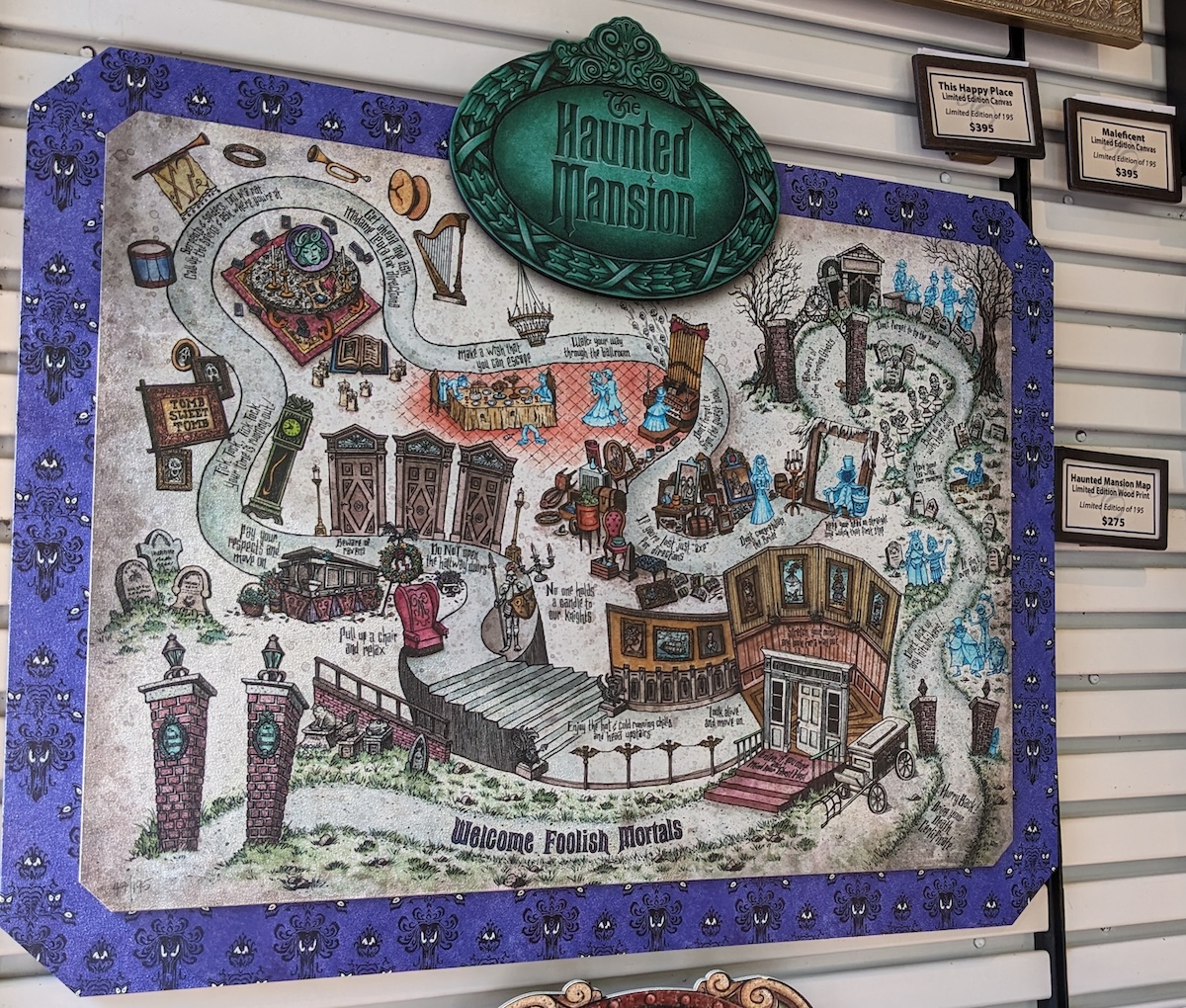 Photos: EPCOT International Festival of the Arts 2024 - Haunted Mansion Map - Frayed Passport