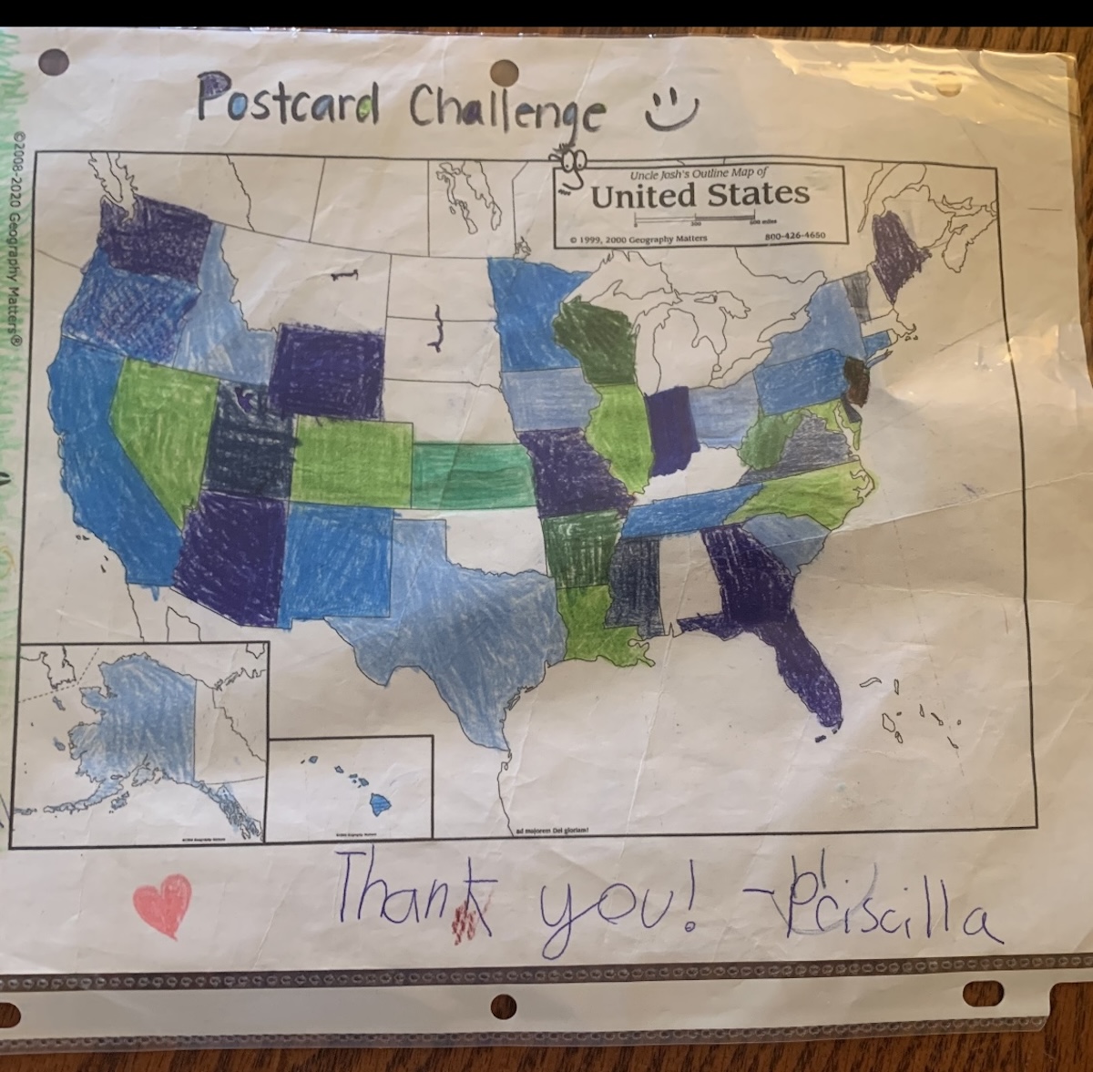 Postcards from the Edge: Collecting Postmarks for Every State - Postcard Map - Frayed Passport