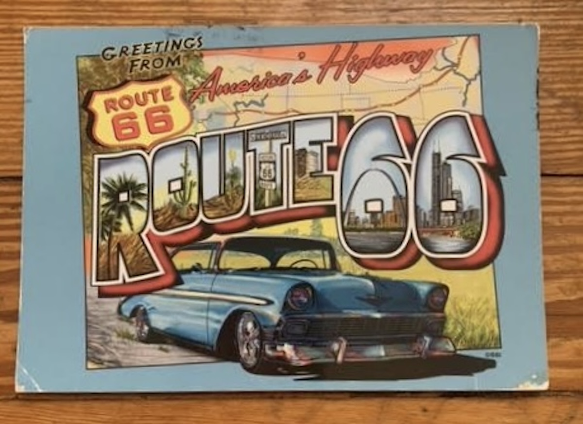 Postcards from the Edge: Collecting Postmarks for Every State - Route 66 Postcard - Frayed Passport