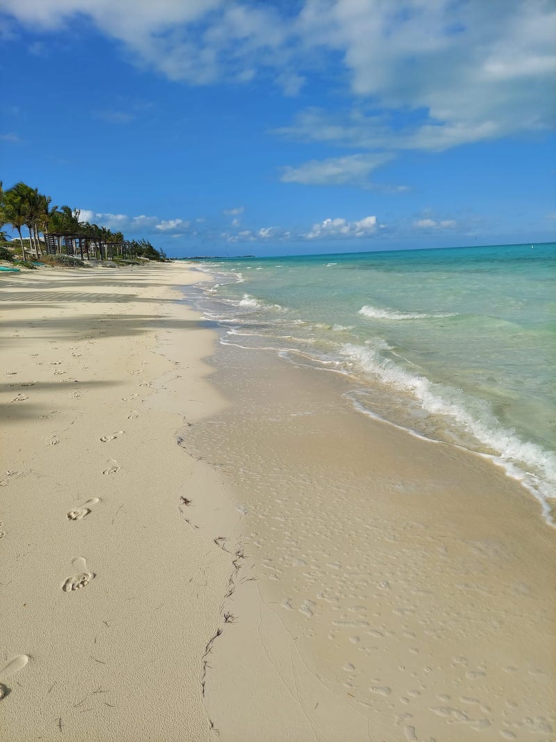 Wild Blue Yonder: Visiting the Caribbean Waters of Turks and Caicos - Empty Beach - Frayed Passport