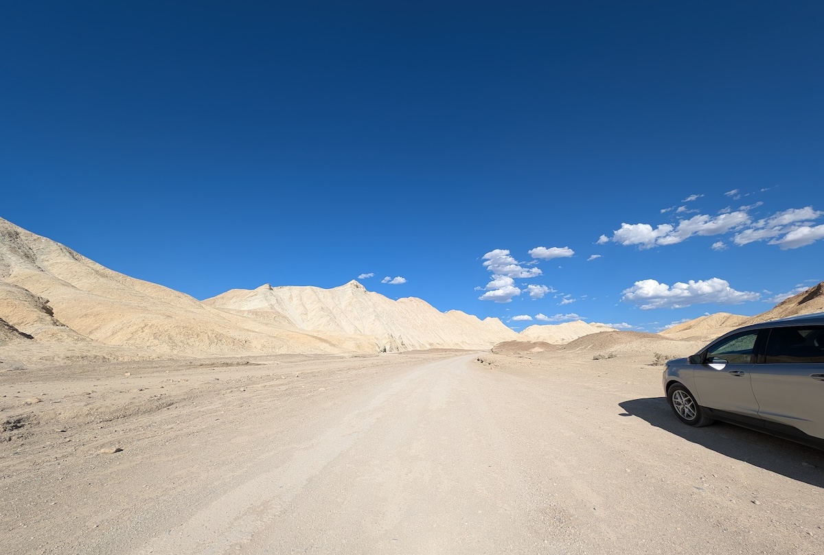 The Road at Twenty Mule Team Canyon - Can You Visit Death Valley National Park in the Summer? We Did! - Frayed Passport