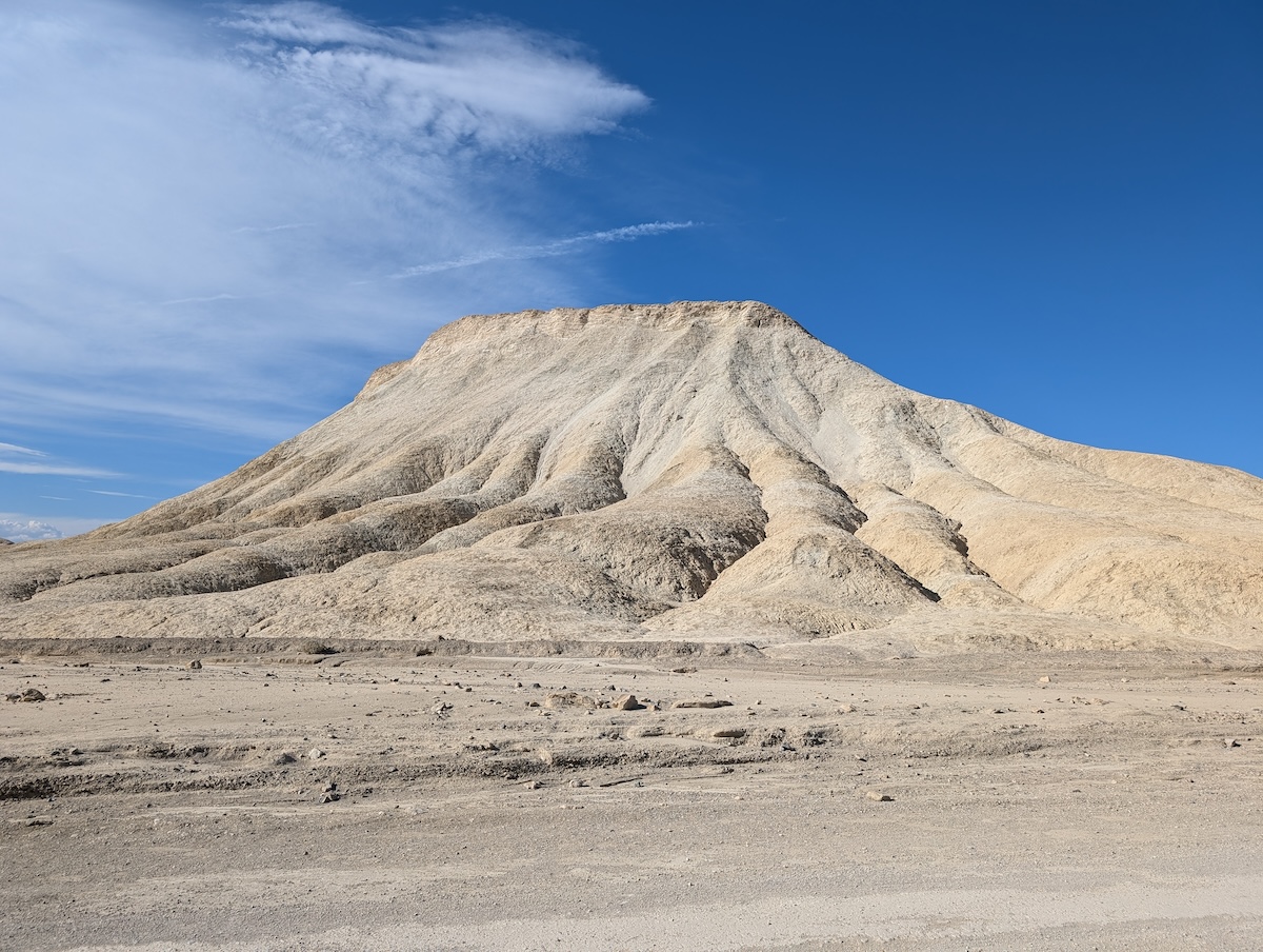 White Hill at Twenty Mule Team Canyon - Can You Visit Death Valley National Park in the Summer? We Did! - Frayed Passport