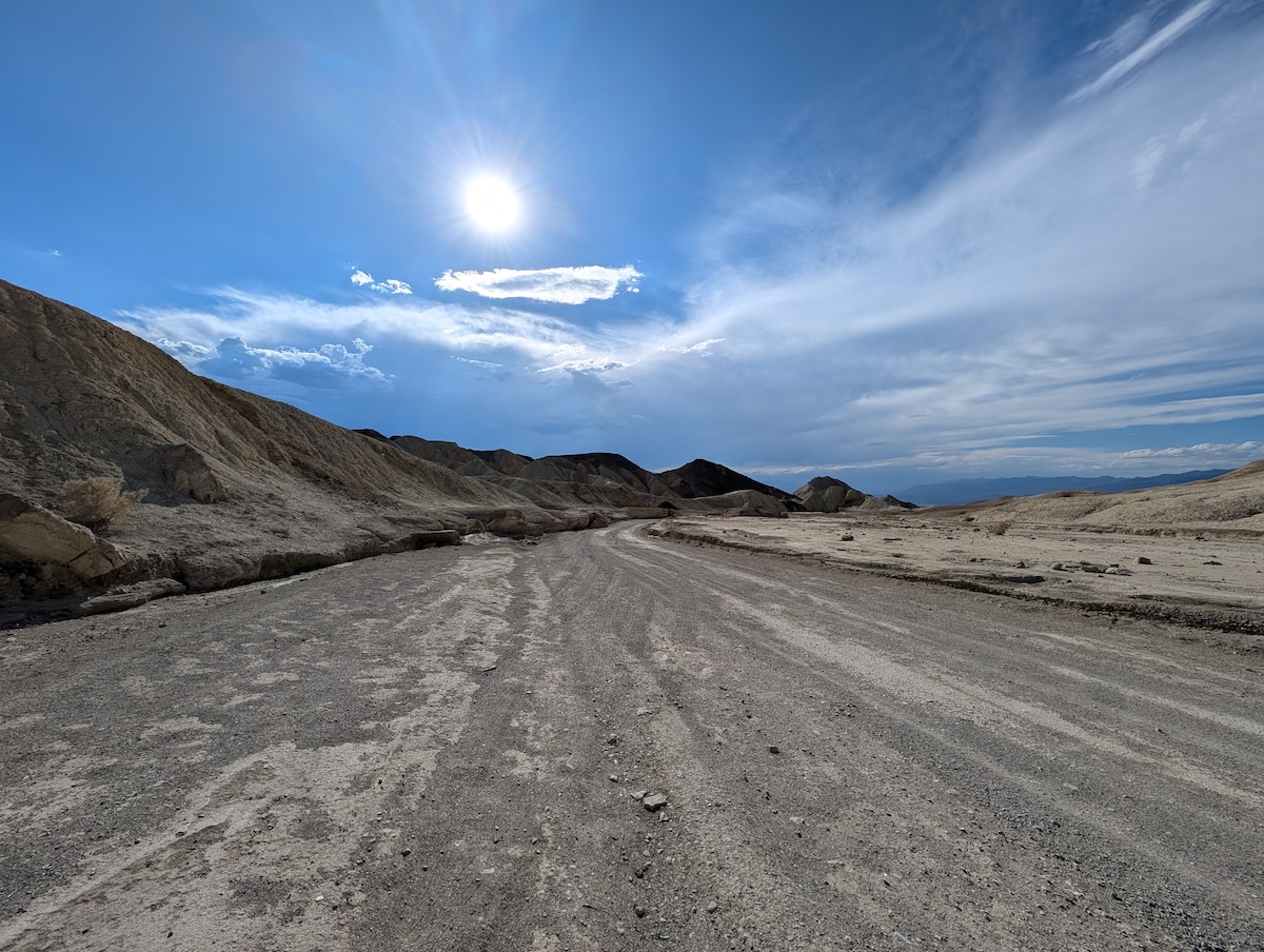 Road at Twenty Mule Team Canyon - Can You Visit Death Valley National Park in the Summer? We Did! - Frayed Passport