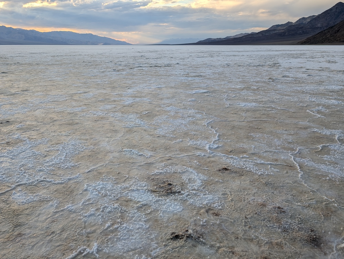 Salt Polygons at Badwater Basin - Can You Visit Death Valley National Park in the Summer? We Did! - Frayed Passport