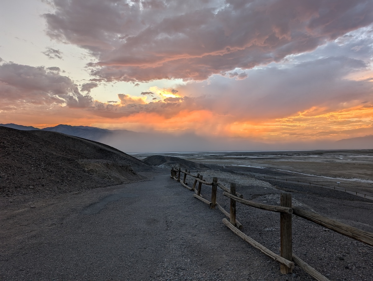 Dust Storm - Can You Visit Death Valley National Park in the Summer? We Did! - Frayed Passport