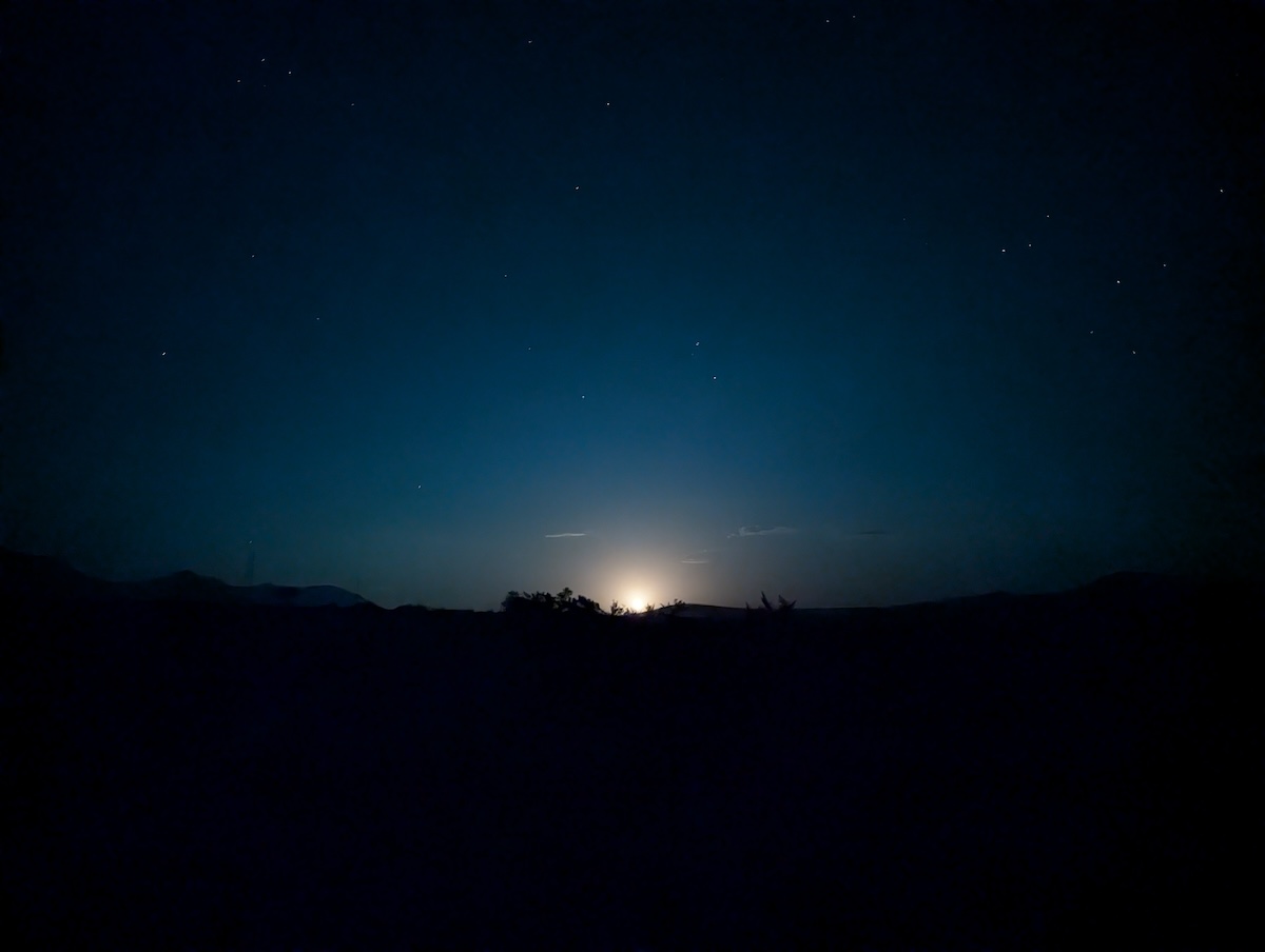 Moonrise - Can You Visit Death Valley National Park in the Summer? We Did! - Frayed Passport