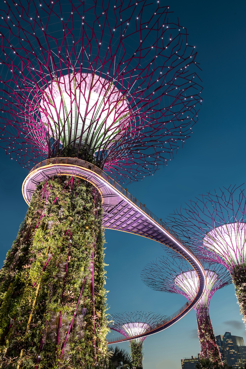 Where Should You Travel Based on Your Favorite Aesthetic? Y2K, Cottagecore, Cyberpunk & More - Frayed Passport - SciFi Futurism - Singapore