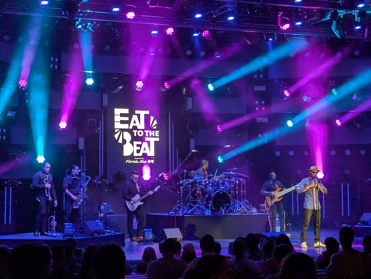 EPCOT Food & Wine Festival 2024: Pickle Milkshakes, Aloe Blacc, and Fireworks - Aloe Blacc Performing at Eat to the Beat - Frayed Passport