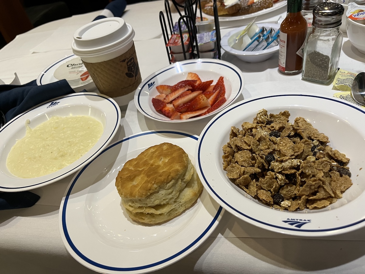 Breakfast - Dashing Through the Snow: Sampling Amtrak's Floridian - Frayed Passport