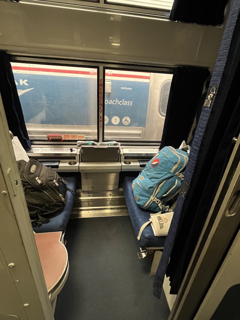 Roomette - Dashing Through the Snow: Sampling Amtrak's Floridian - Frayed Passport