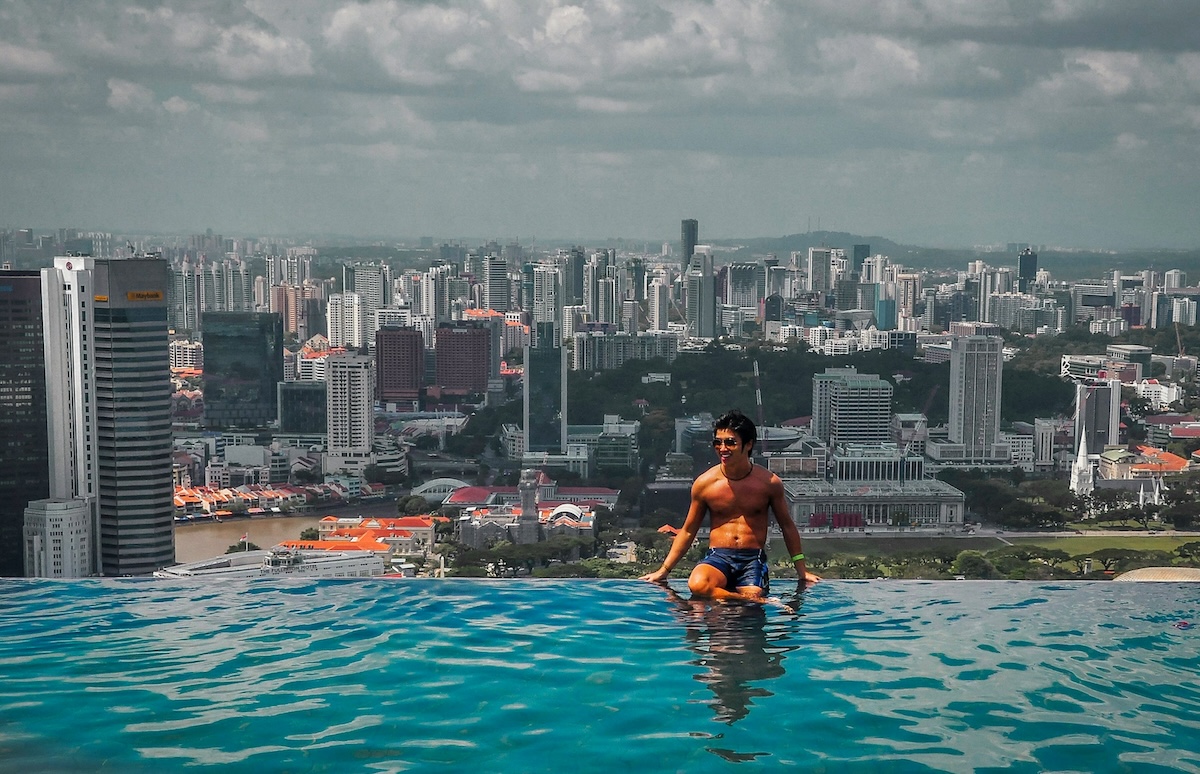 Rooftop Infinity Pool at Singapore's Marina Bay Sands - Where to Travel If You’re Secretly Hoping for a Meet-Cute - Frayed Passport