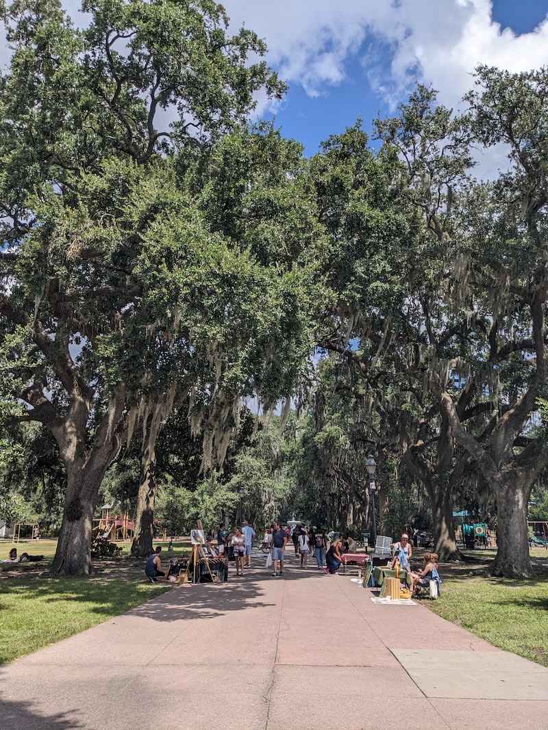 Artists - 4 Fascinating Facts About Savannah's Forsyth Park - Frayed Passport