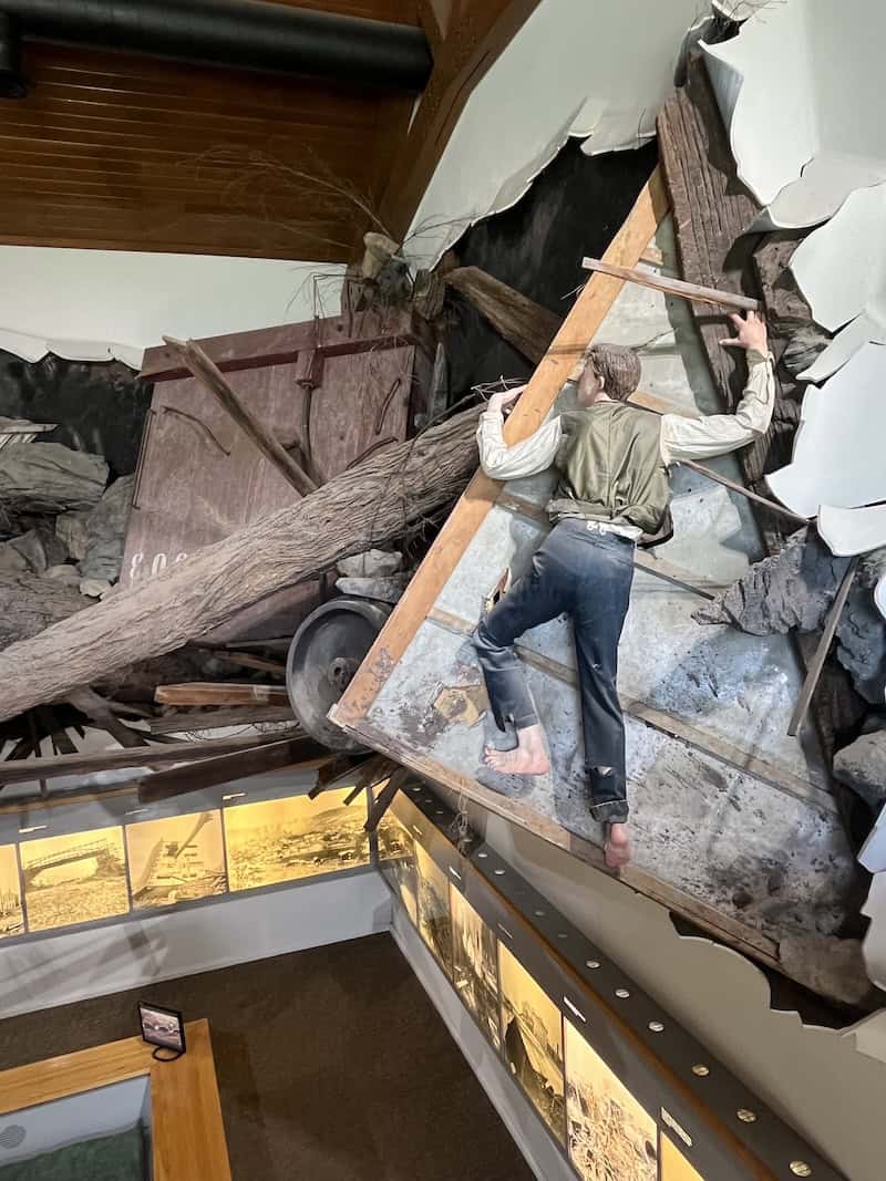 Debris Wall - In the Path of the Flood: A Visit to Johnstown, PA - Frayed Passport