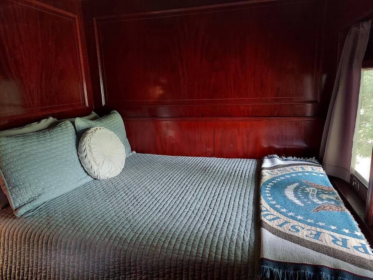 Teddy Master Bedroom - Feeling Presidential: Exploring the Roosevelt Railcar and Western Pennsylvania - Frayed Passport