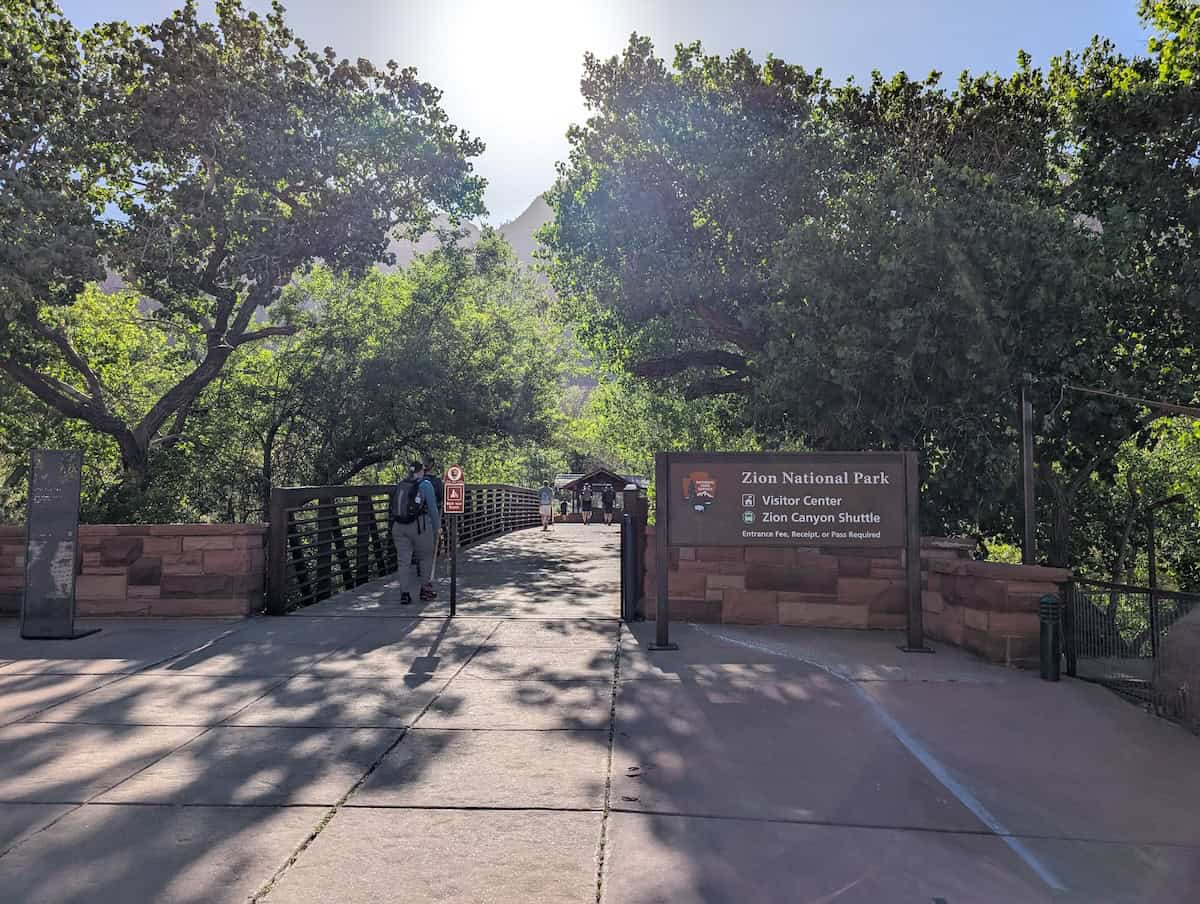 Entrance - 4 Easy Hikes You Can Do Over 2 Days in Zion National Park - Scout Lookout, Pa'rus Trail & More - Frayed Passport