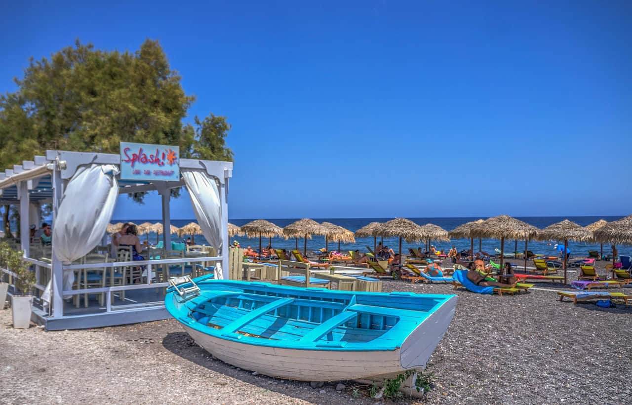 boat, beach, kamari beach, santorini, greece, sea, sand, mediterranean, vacation, water, tourism, blue, coast, sky, holiday, shore, coastline, scenic, outdoor, paradise, sun, seascape, kamari beach, kamari beach, kamari beach, kamari beach, kamari beach, santorini, santorini, santorini, santorini, santorini, greece