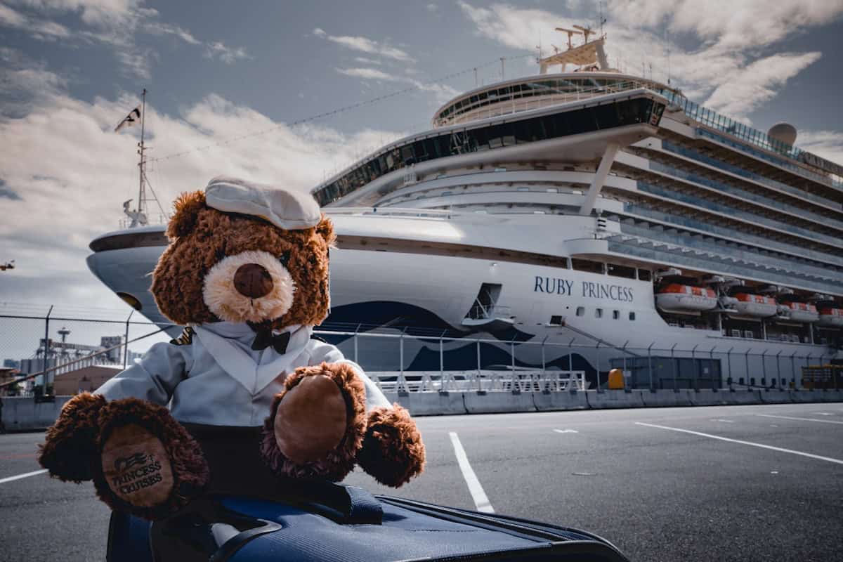 white Ruby Princess cruise ship
