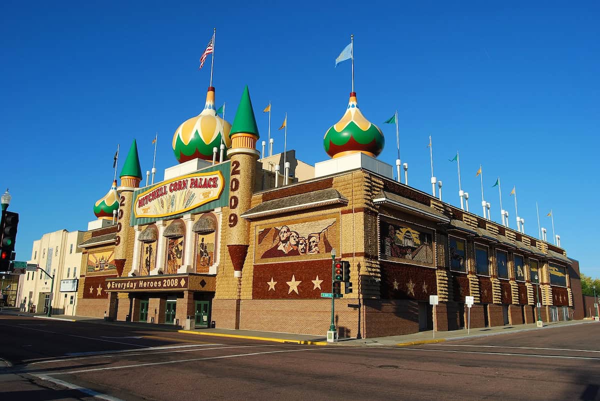 10 Family Road Trip Stops Fun For Kids - And Where Adults Won't Be Bored Either - Frayed Passport - Corn Palace, Mitchell, South Dakota