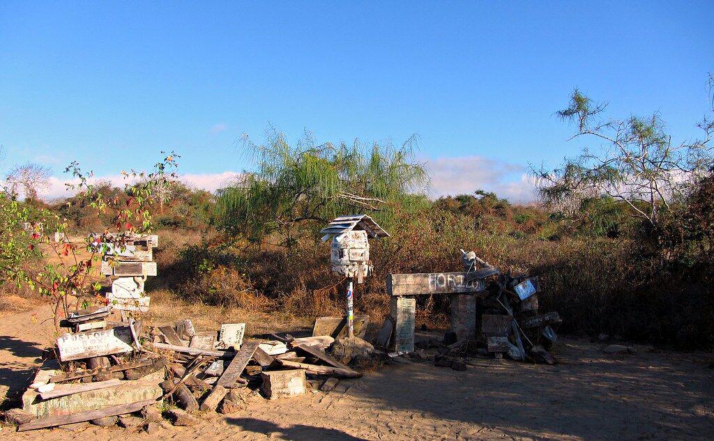 Post Office Bay, Floreana, Galapagos Islands - Frayed Passport